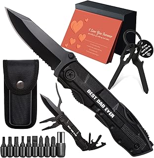 Gifts for Dad from Daughter, Fathers Day Birthday Gifts for Dad, Pocket Knife for Stocking Stuffers, Multitool Gadget for Christmas Dad Gifts, Stocking Stuffers for Dad