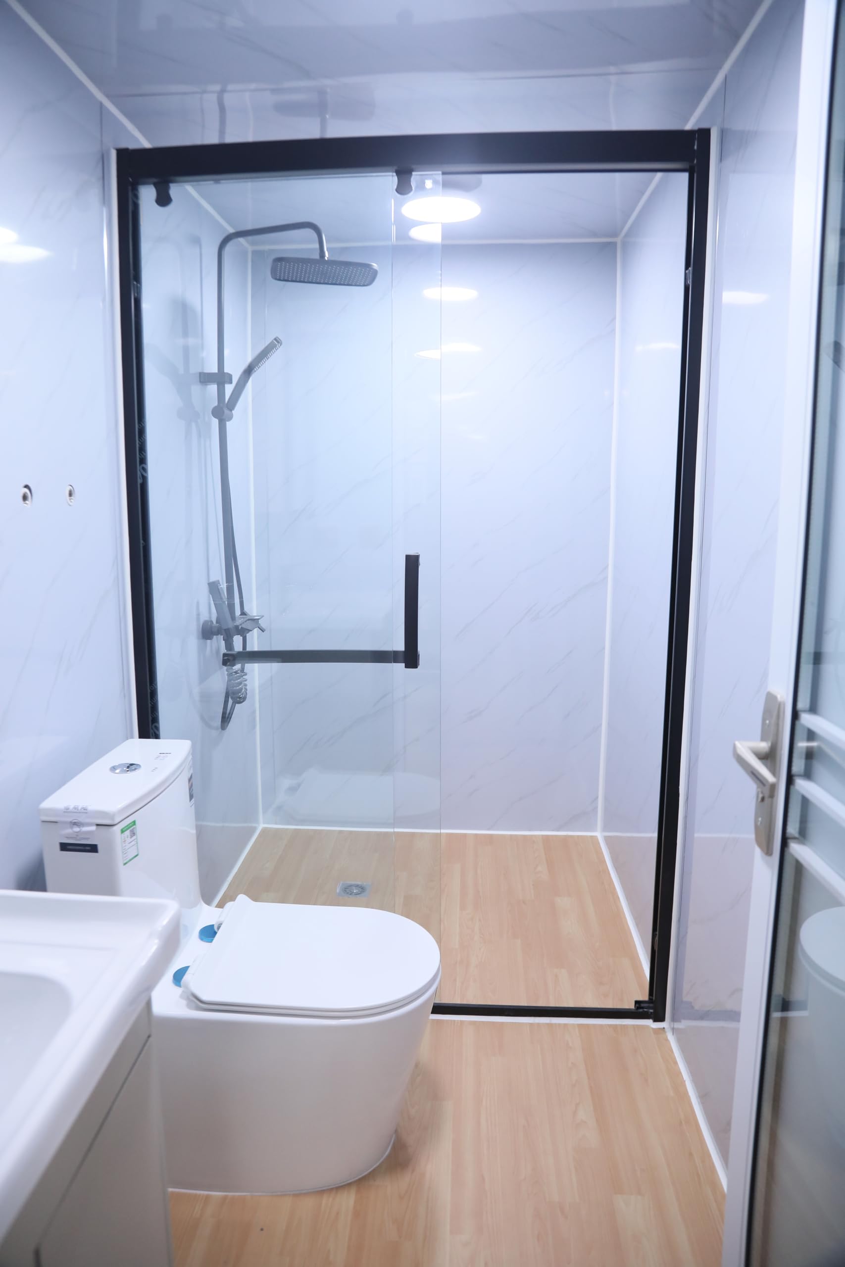 Casa prefabricada para Vivir, Casas móviles pequeñas de 37 m2/56 m2/74 m2 con dormitorios, Cocina y baño, Casas contenedor (37 m2) — view 3