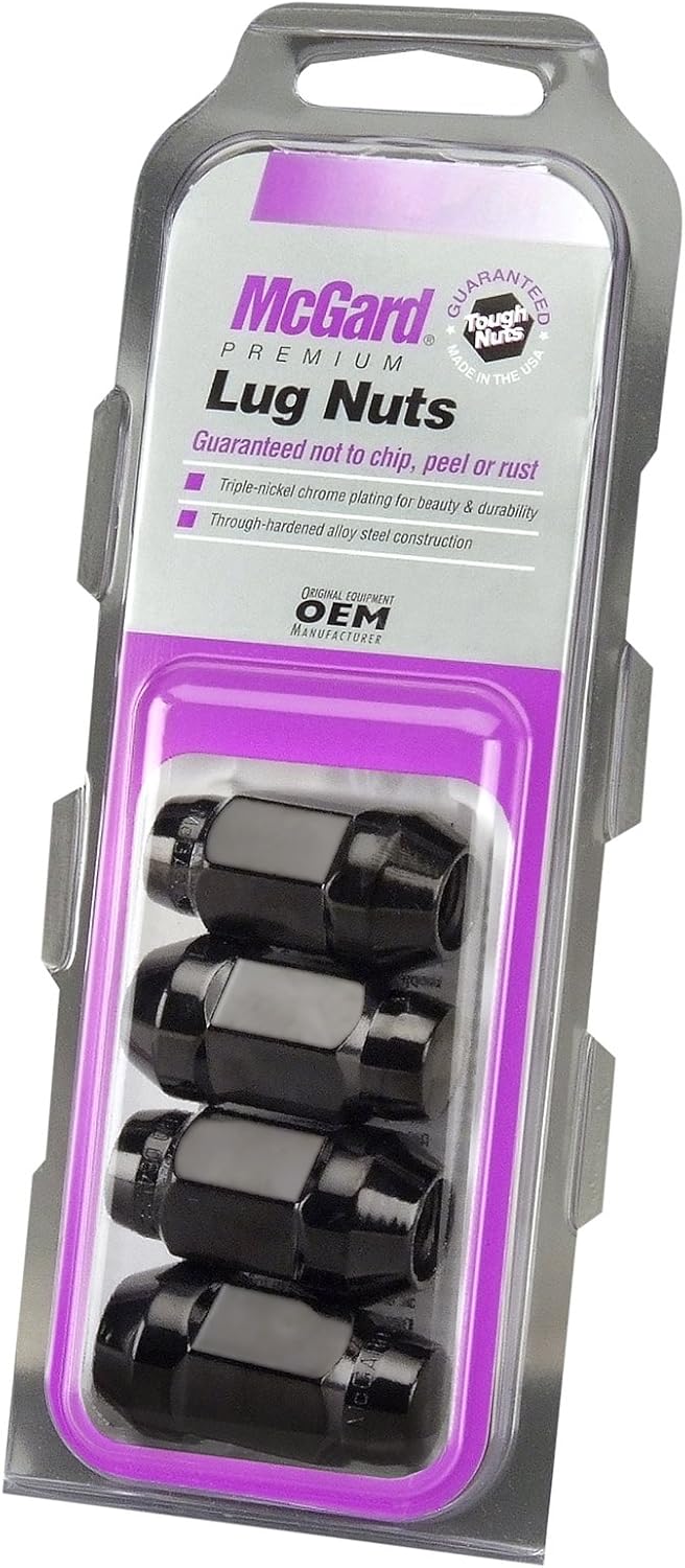 McGard 64074 Cone Seat Bulge Style Lug Nut Set Set of 4 Lug Nuts
