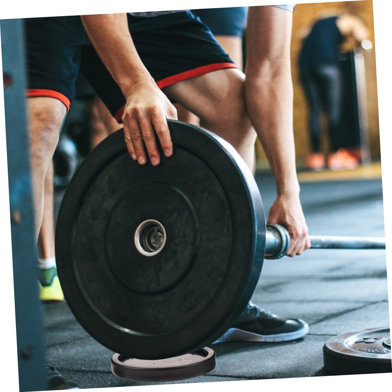 VICASKY 4pcs Fitness Equipment Floor Protectors Shockproof Slip Furniture Feet Pads Caster Cups for Home Gym Indoor Exercise Equipment Noise Reduction and Scratch Prevention