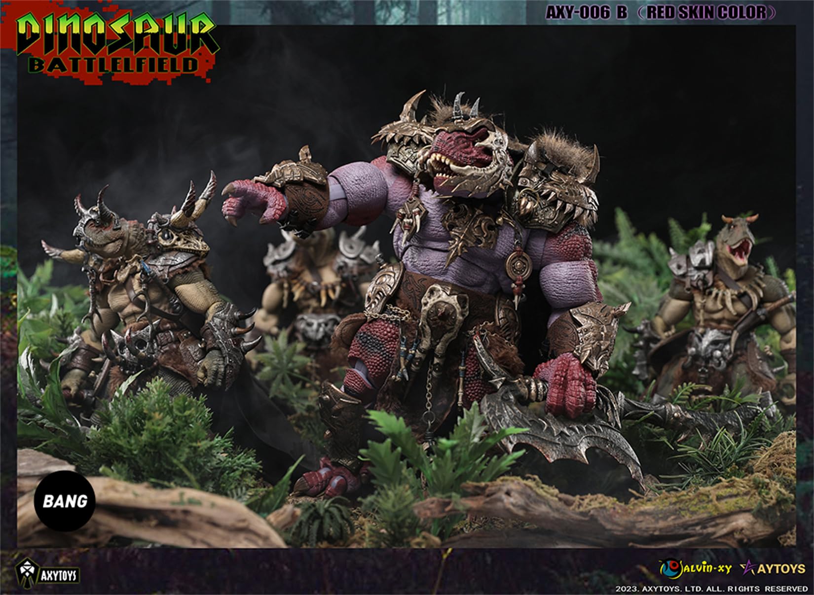 Amazon | BACALYSO | AXYTOYS 肉食族部族 キング ティラノサウルス 血