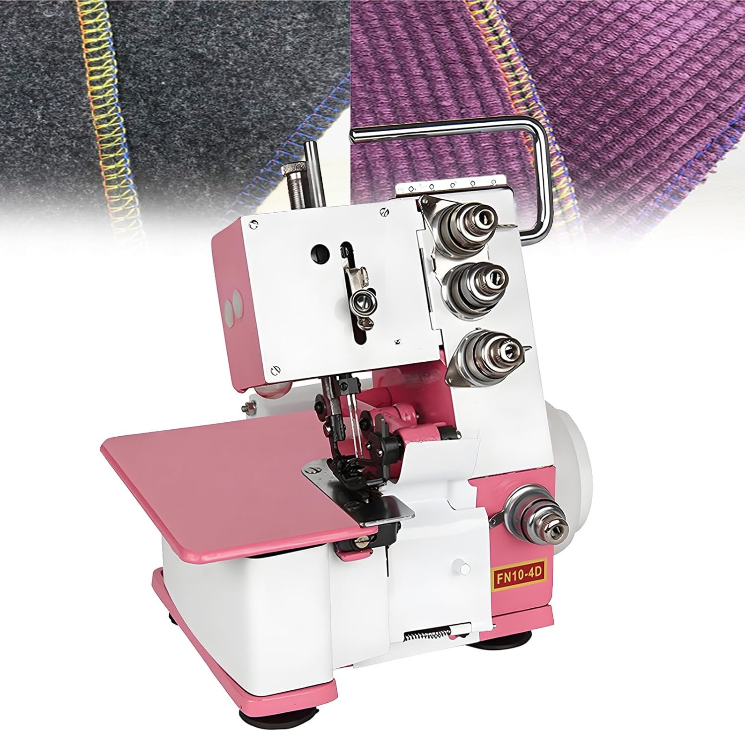 Four Threads Portable Sewing Machine Metal Frame Serger Four Thread Lockstitch Sewing Machine Machine Small Desktop Overlock