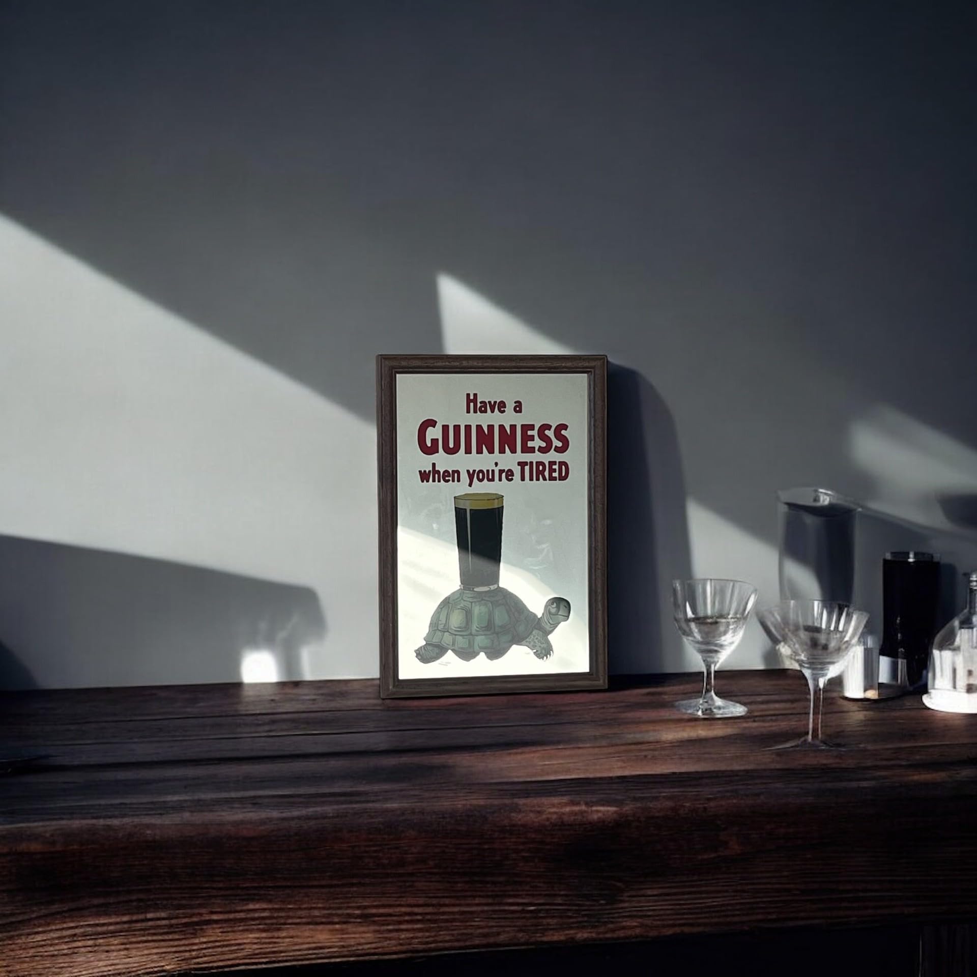 Laurie's Pub And Bar Accessories Multicolor Have A Guinness When You're Tired Small Mirror