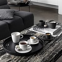 Vista 5 de Villeroy & Boch Fabricación Rock Blanc White Premium Porcelana Espresso y Mocha Cup Apto para lavavajillas