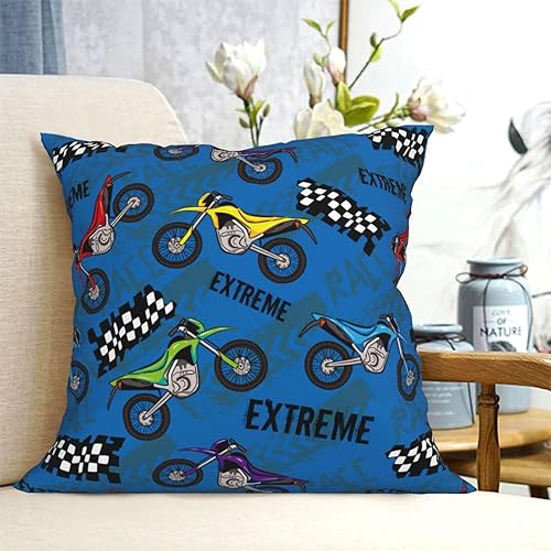 Miniatura 4 de Aimeryup Throw Pillow Covers 12x12 Inch Motorcycles Decorative Pillow Covers Cushion Covers cojines decorativos para sala Pillow Cases Cute Throw