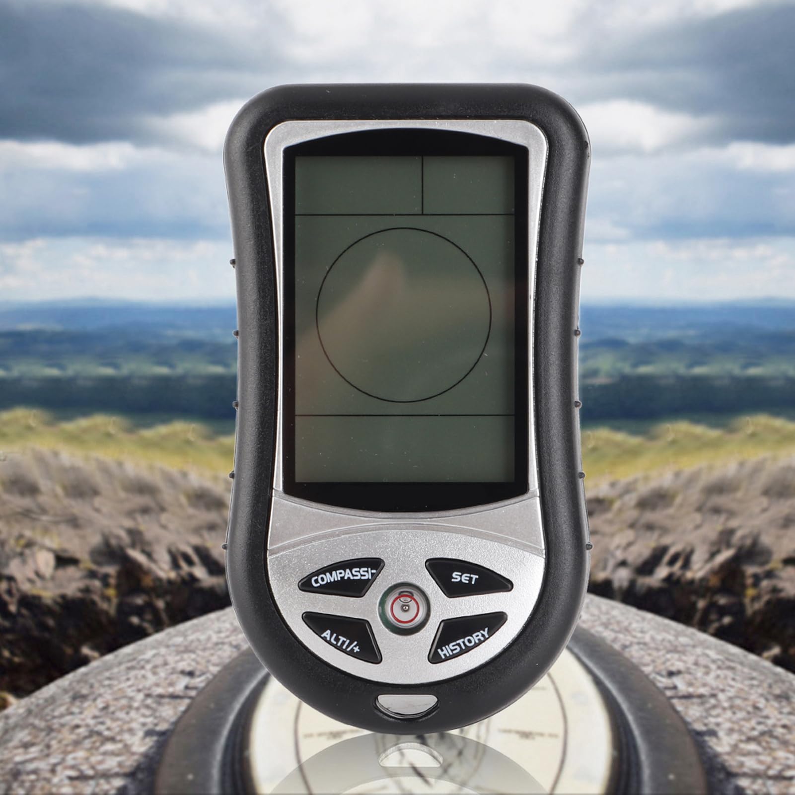 Digitaler Höhenmesser Barometer 8-in-1 Multifunktions für Outdoor | Multifunktionaler Höhenmesser mit Thermometer, Wettervorhersage, Digitaler Kompass, LED-Hintergrundbeleuchtung, Uhrzeit