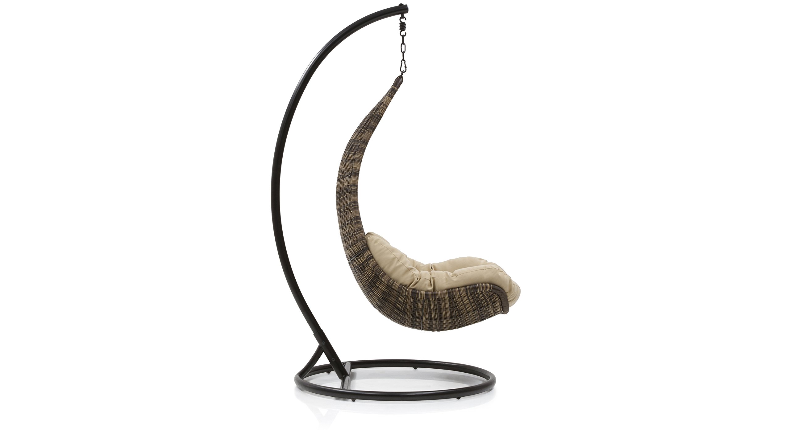 Urban Ladder Danum Swing Outdoor Balcony Chair Color Brown