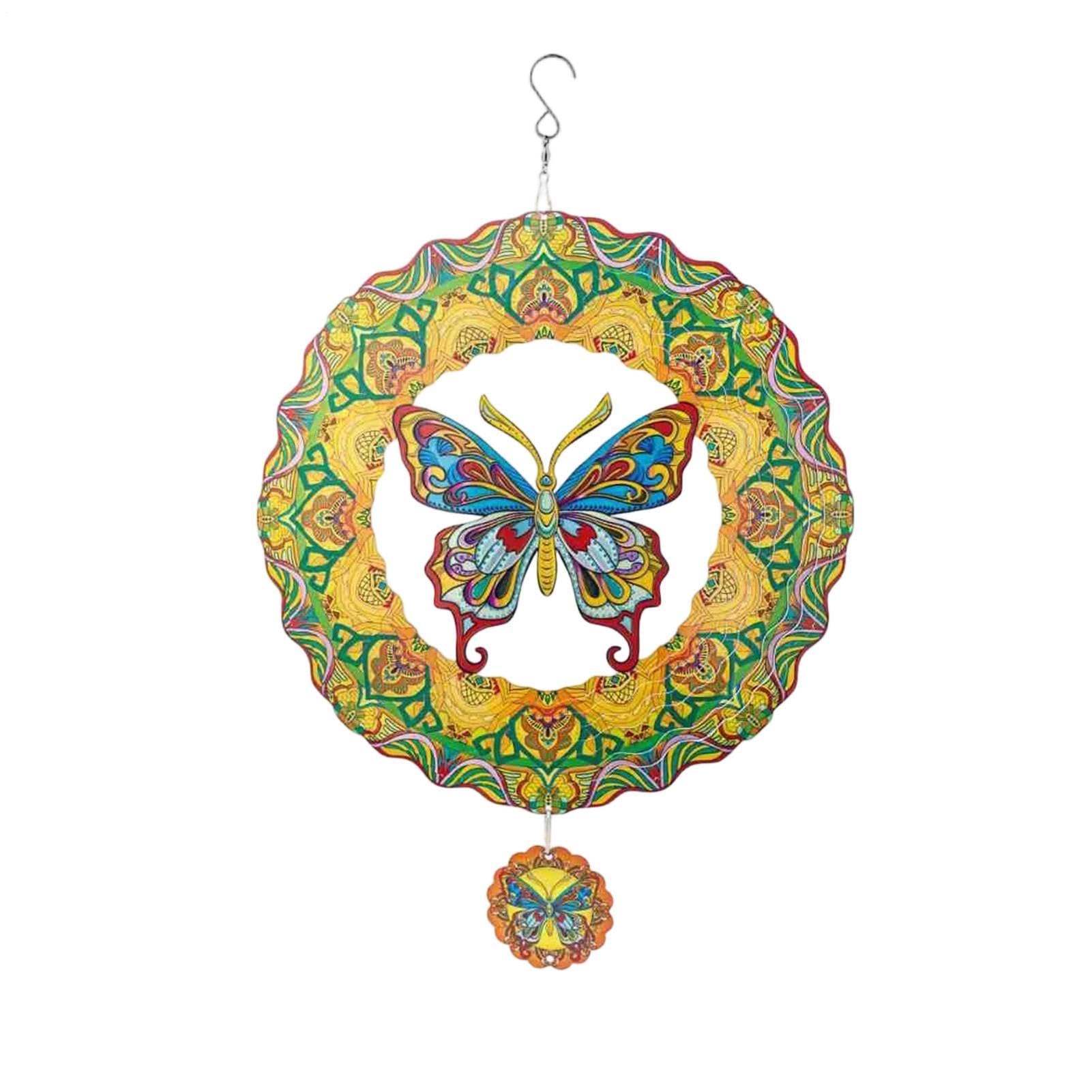 Girouette papillon extérieur en art métal, sculpture décorative haut de gamme