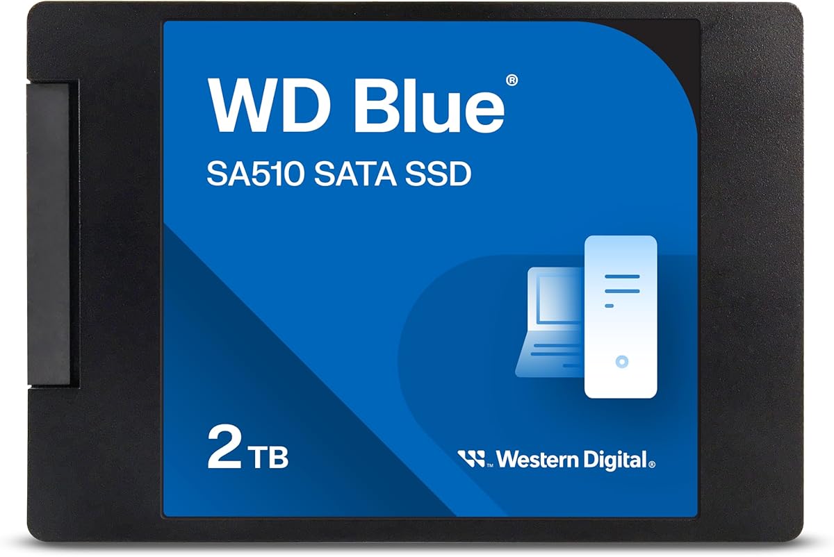 Western Digital 2TB WD Blue SA510 SATA Internal Solid State Drive SSD - SATA III 6 Gb/s, 2.5"/7mm, Up to 560 MB/s - WDS200T3B0A : Electronics
