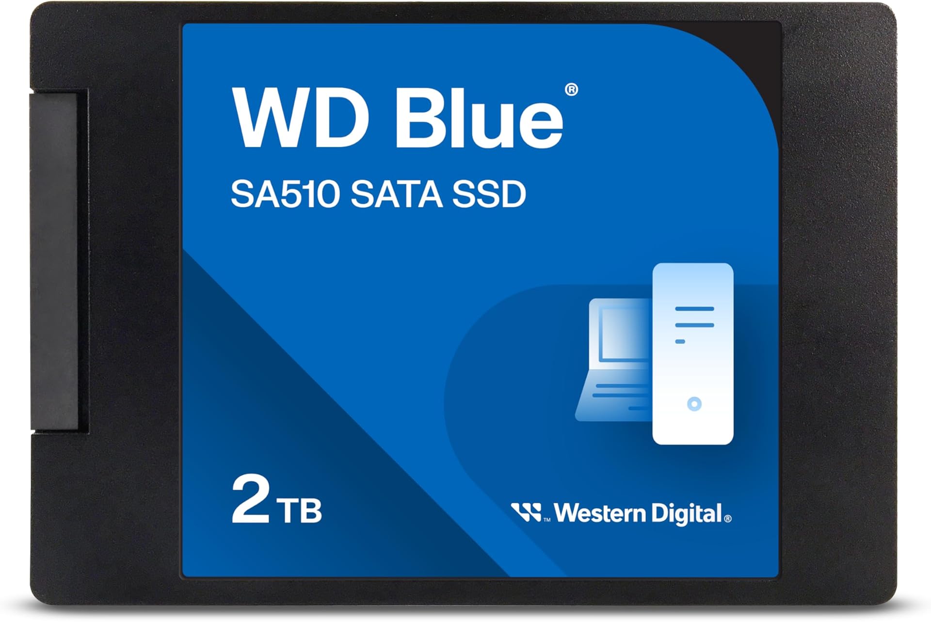 Western Digital 2TB WD Blue SA510 SATA Internal Solid State Drive SSD - SATA III 6 Gb/s, 2.5"/7mm, Up to 560 MB/s - WDS200T3B0A