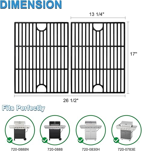 Miniatura 2 de Adviace Piezas de repuesto para parrilla Nexgrill de 5 quemadores 720-0888N, 720-0888, 4 quemadores 720-0830H, 720-0783E, rejillas de parrilla de