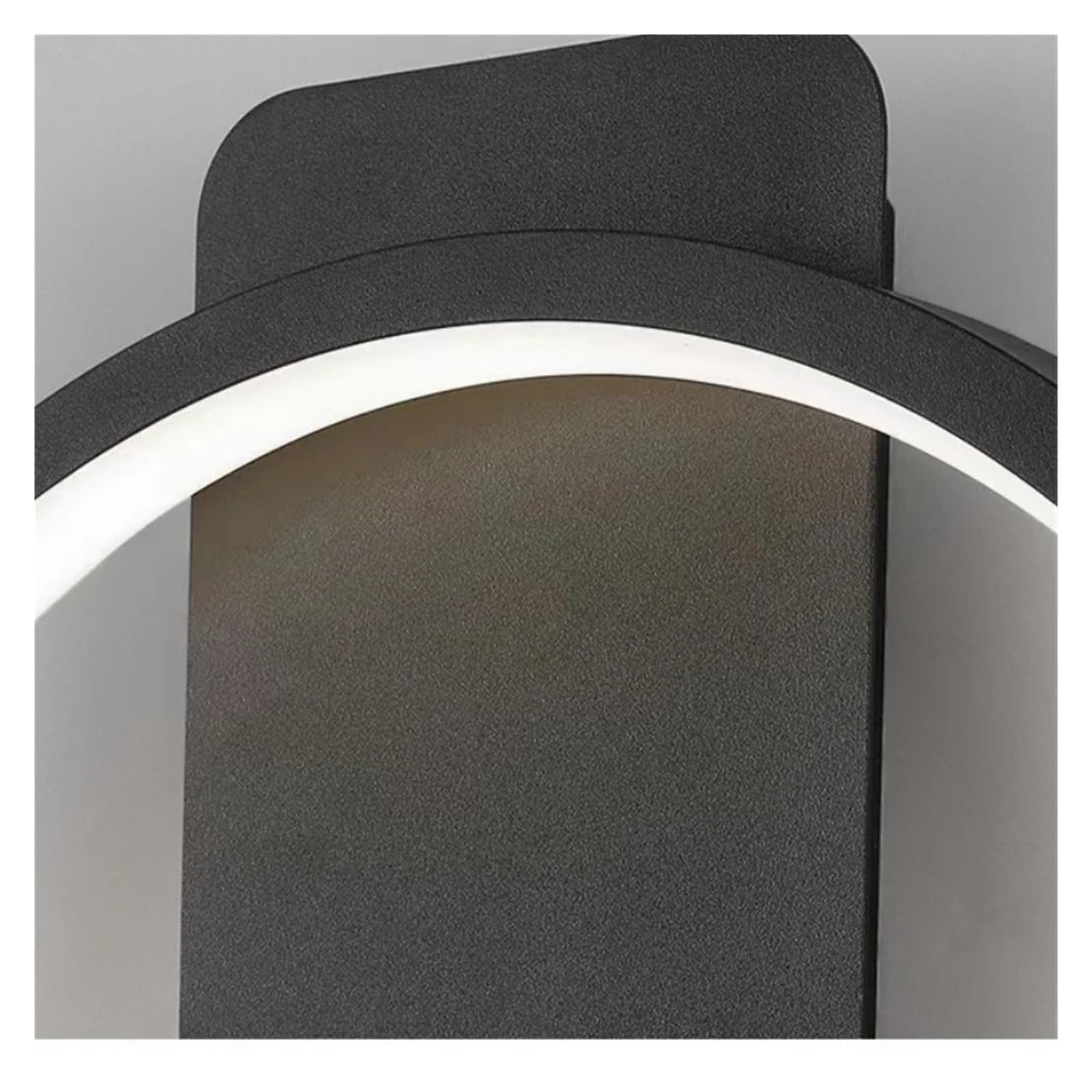 Lampa ścienna z zegarem do salonu Dekoracja wnętrz do sypialni, tło Kinkiet Oprawa oświetleniowa Nowoczesne lampki nocne Led dla sztuki ściennej(Neutral light,Black-B)