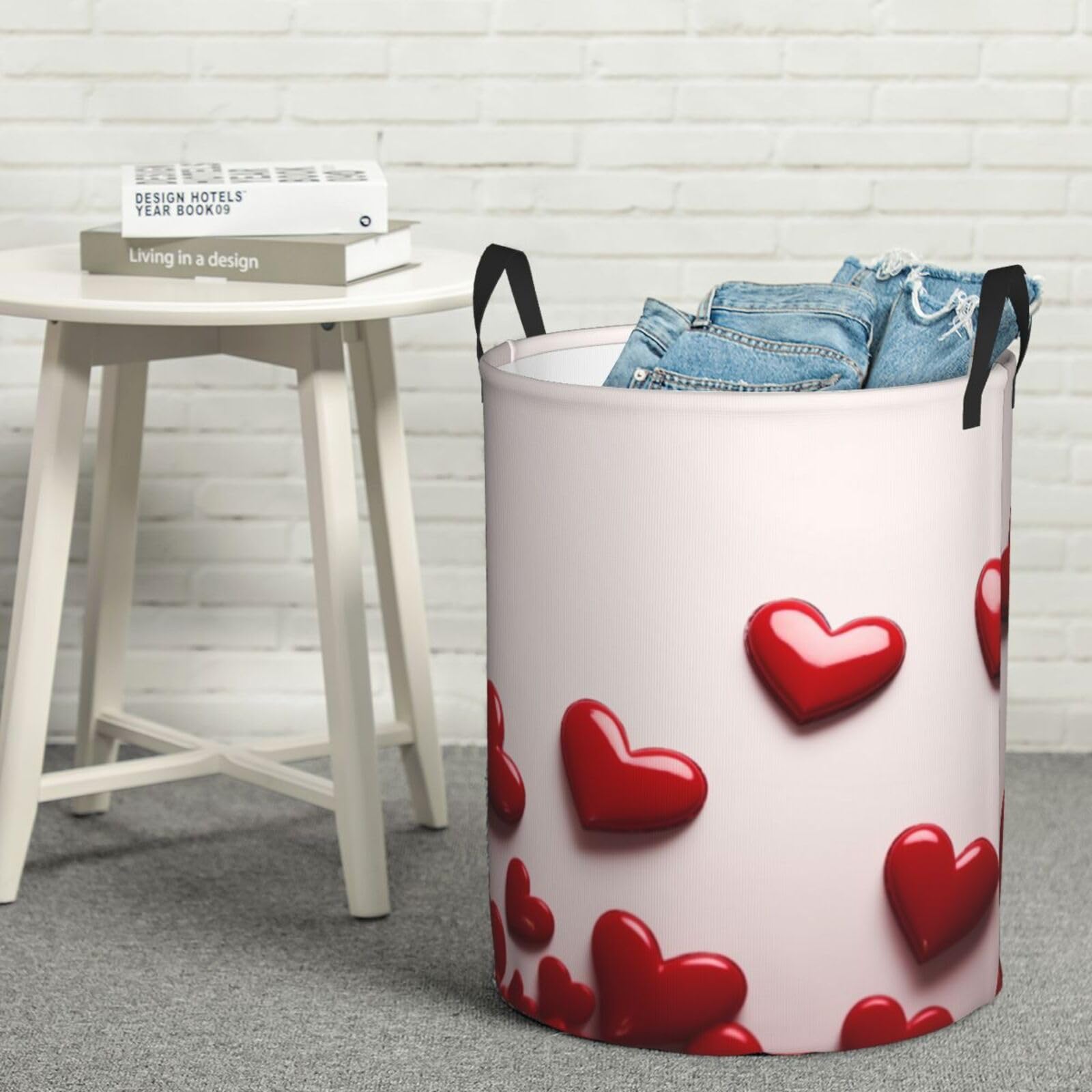 Grand panier à linge sale résistant à l'humidité avec poignées pour un transport facile