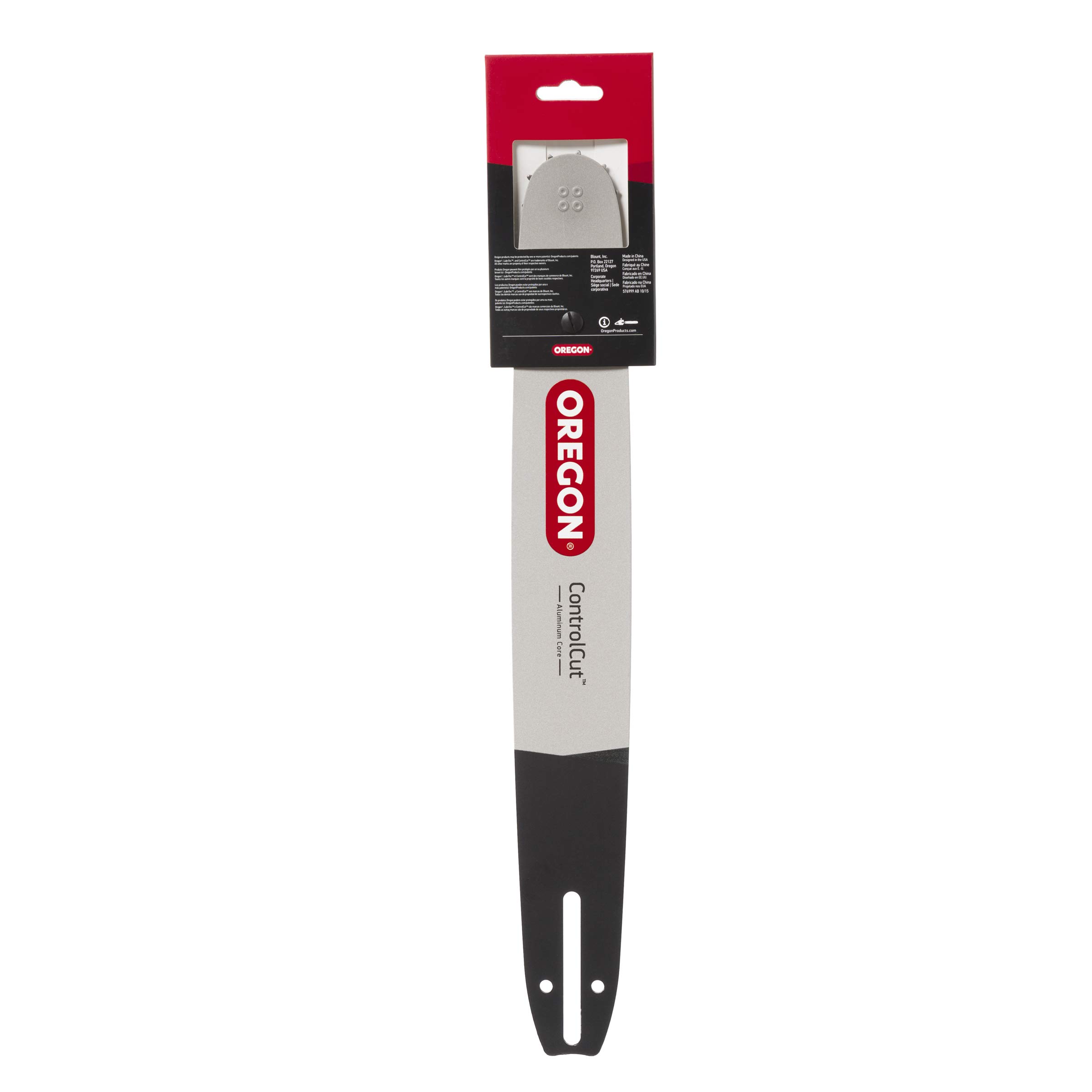 Oregon 158PXLBK041 Barra de guía de Motosierra Profesional Controlcut de 15 Pulgadas con Soporte de Motor K041