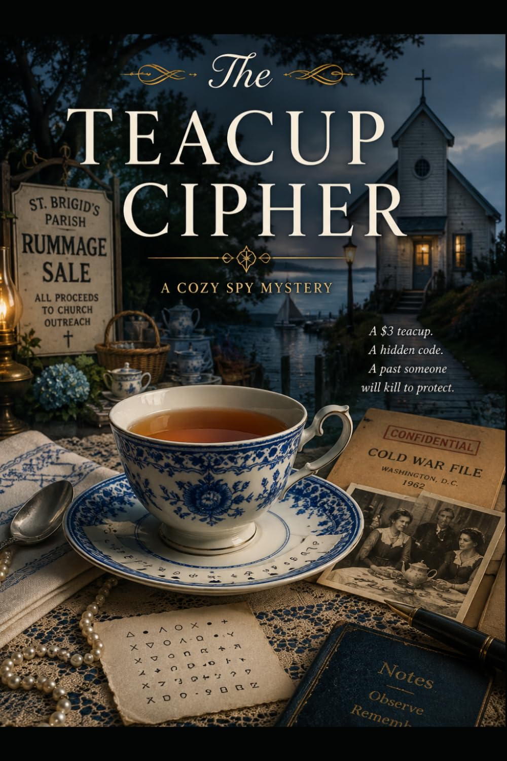 The Teacup Cipher: Anna Richards Cozy Spy Mystery