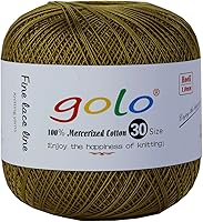 Vista 44 de Golo - Hilo de ganchillo tamaño 30, hilo de colores para hacer encaje 310