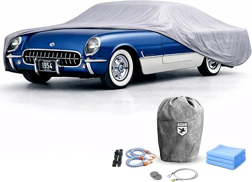 Corvette Car Cover for C1 19581962, Weatherproof Shield Outdoor Car Cover for Snow, Rain & Dust, Fleece Lined, All Weather, Better Than Waterproof,