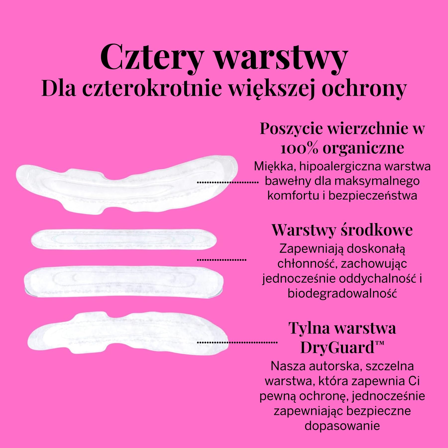 Pixie Pads – jednorazowe wkładki menstruacyjne – pokrycie z bawełny organicznej – bezzapachowe wkładki okresowe dla kobiet – biodegradowalne – podpaski nocne ze skrzydełkami – 12 sztuk