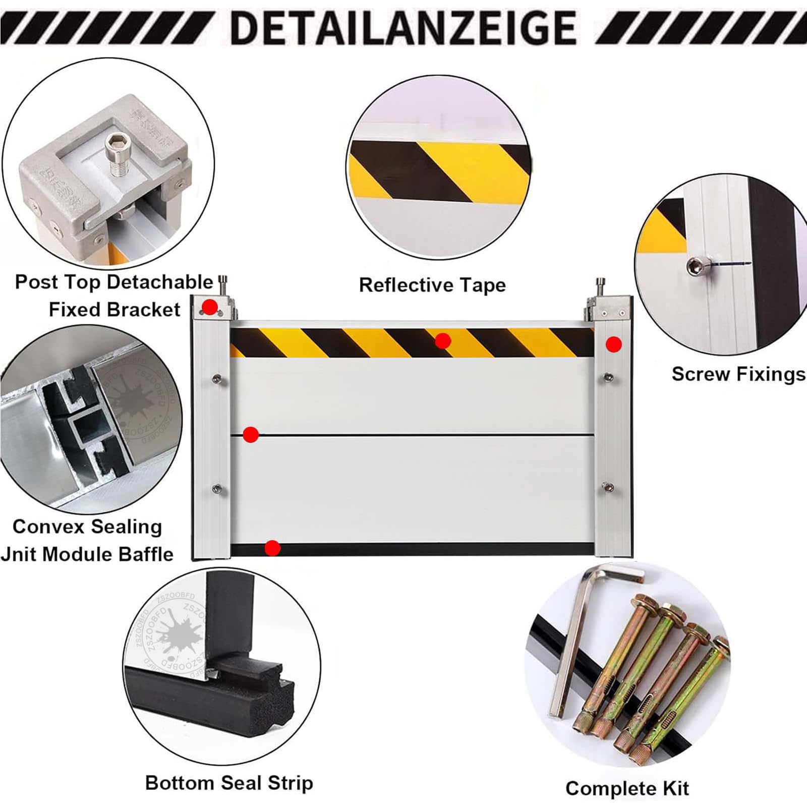 Generisch Hochwasserschutz Barriere Tur Hochwasserschutz Bei Türen Hochwasserschutz Barriere Aussen Aluminium Hochwasserschutz Barriere Geeignet für Unterführungen Fabrik Garageneinfah