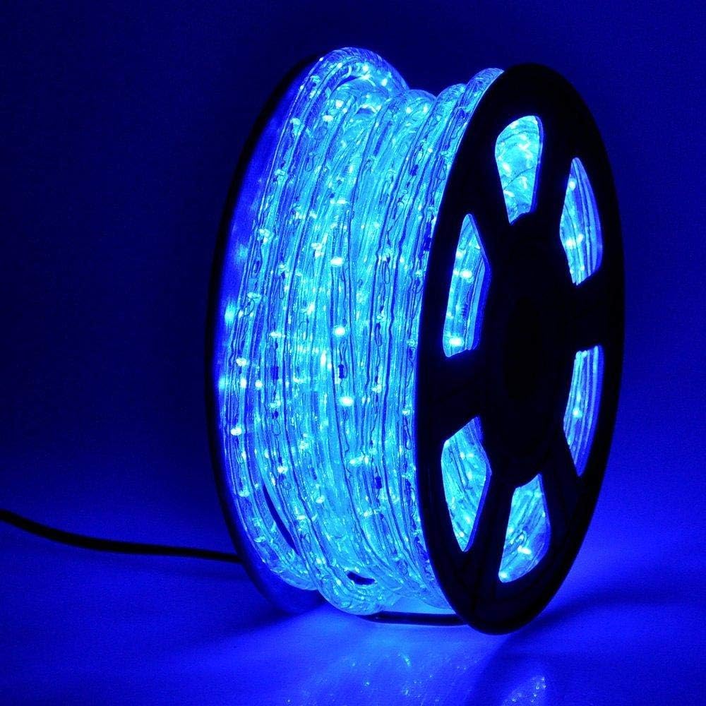 Tira de 360 luces LED impermeables de 110 V y 50 pies, para