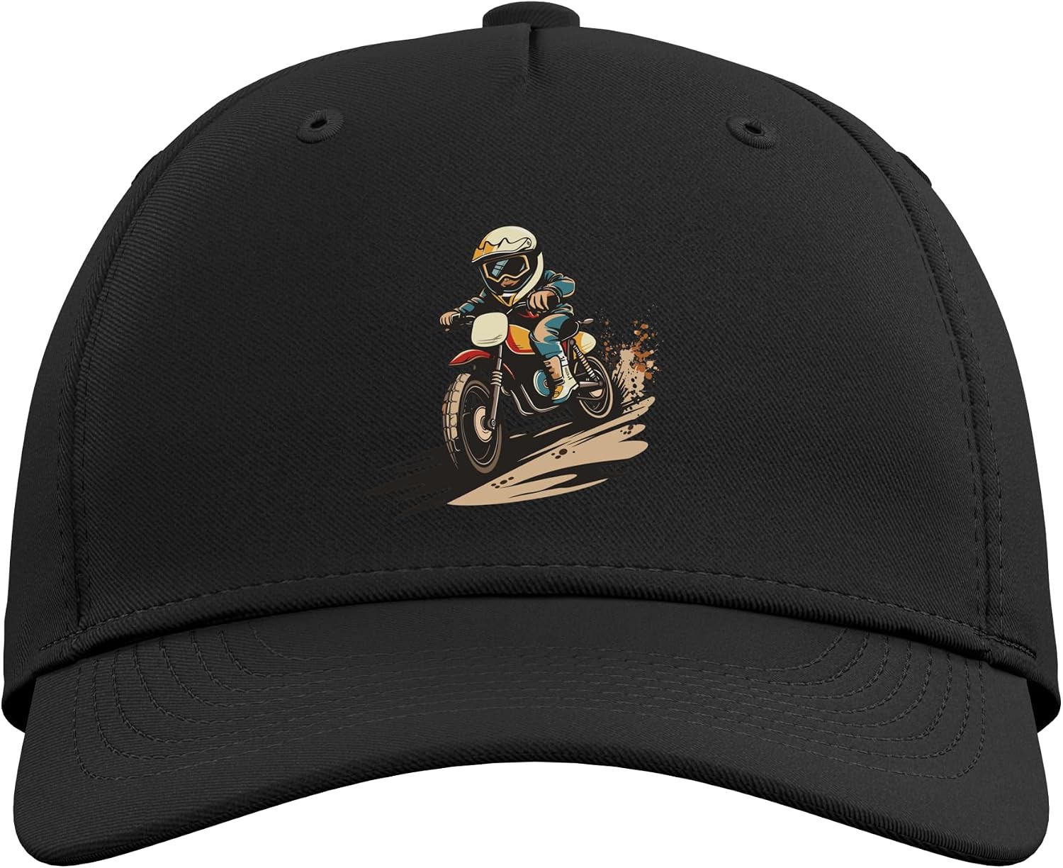 Retro Motocross, Kids Dirt Bike Adjustable Baseball Hat image 2