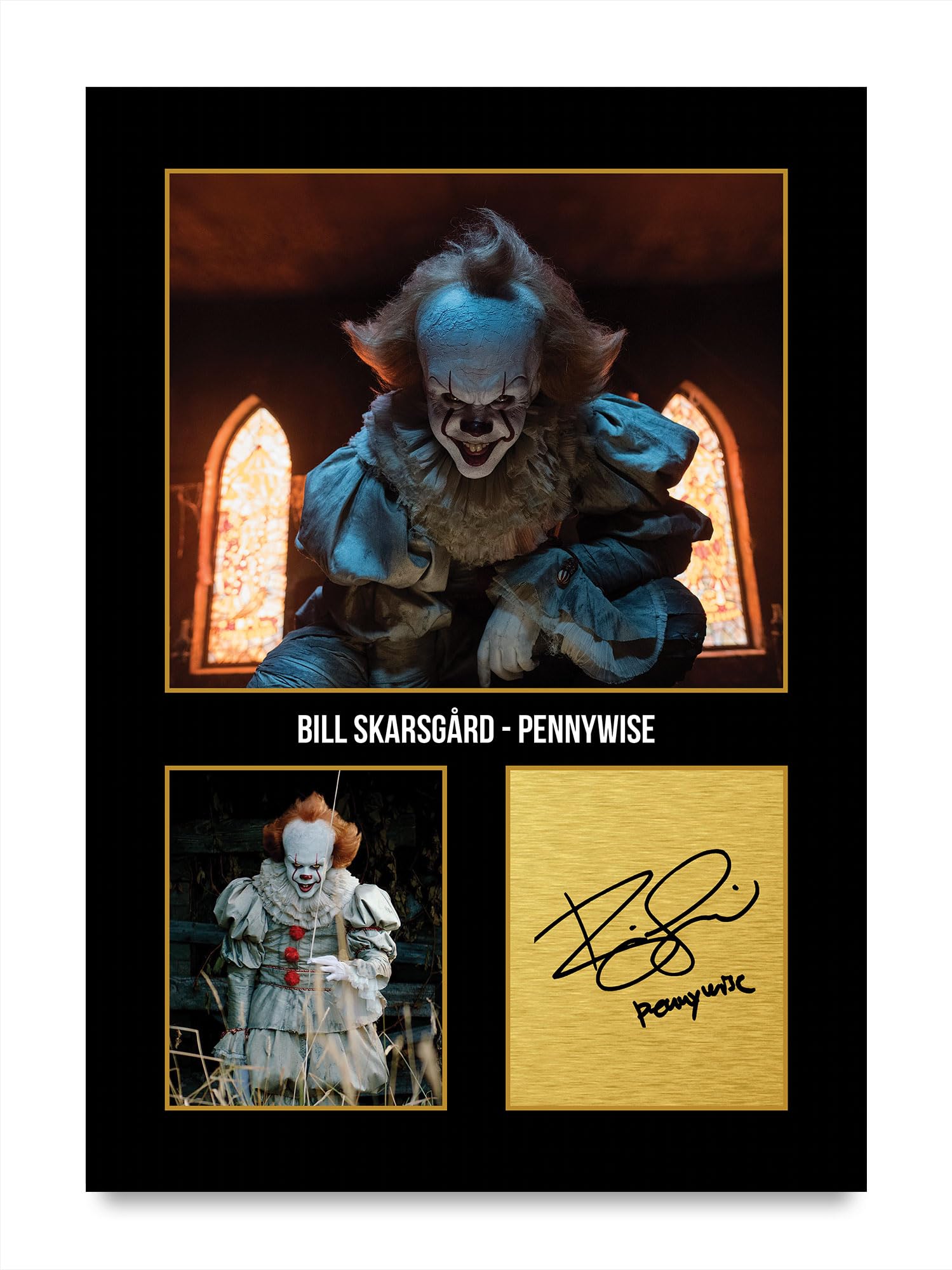 HWC Trading Bill Skarsgård IT Pennywise Gifts Printed Signed Autograph Picture for Movie Memorabilia Fans - A4 Print Only (ID-005939)