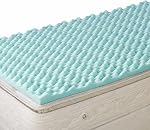 DMI Foam Mattress Topper, Egg Crate Foam Pad, Mattress Pad and Bed Topper for Support, Air Circulation, Pressure Relief and Weight Distribution, Full Size Mattress, 50 x 72 x 2, Blue