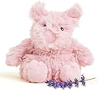 Vista 1 de warmies Junior Microwavable & Weighted Stuffed Animals, Pig - Heated Stuffed Animal Plushie for Warmth & Comfort - Cute Soft Plush Toys for Adults &