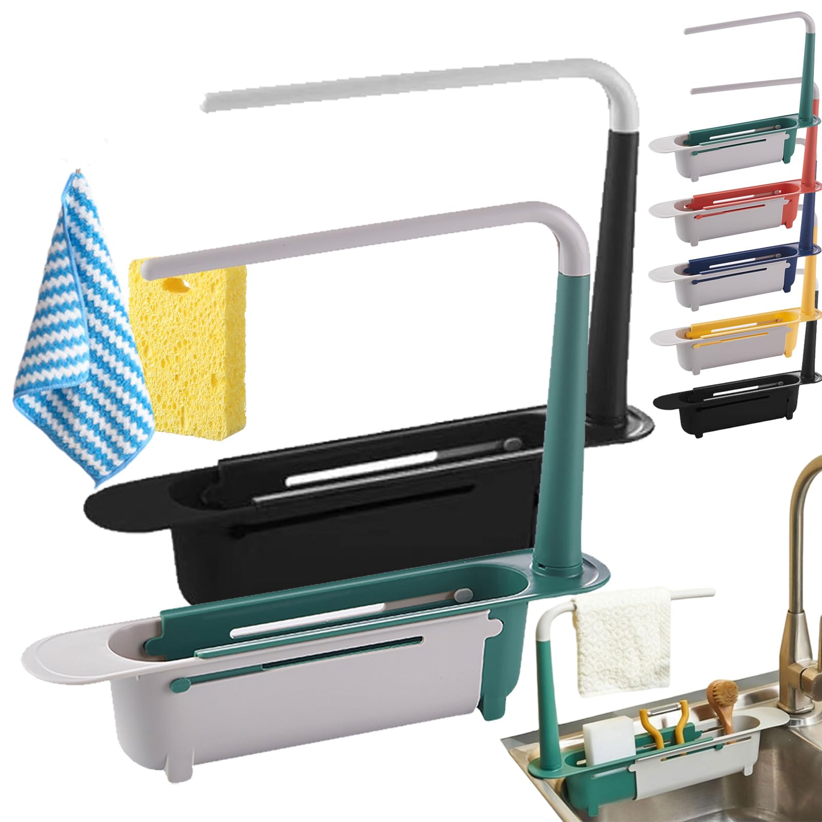 TVANTRUXIS PP Telescopic Sink Storage Rack