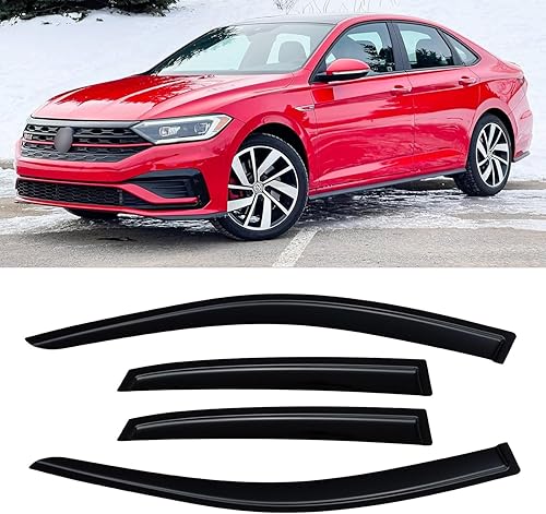 Miniatura 172 de Viseras de ventana para Toyota Camry 2007-2011, protectores de lluvia, deflector de ventilación, sombra humo oscuro 07 2008 2009 2010 11, con cinta