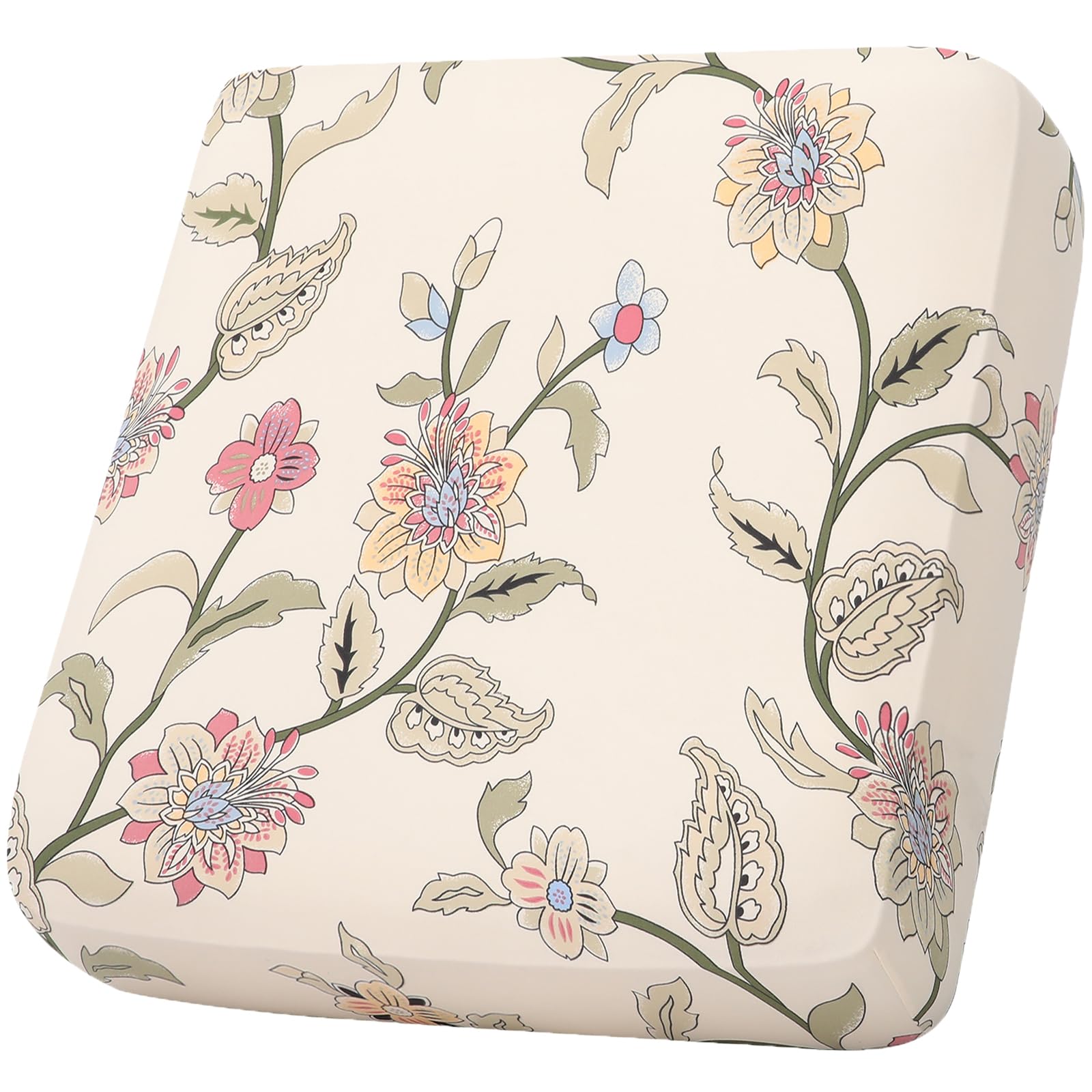 Photo 1 of hyha Printed Couch Cushion Covers, Floral Sofa Covers Washable for Cushion Couch, Stretch Pattern Outdoor Cushion Covers for Patio Furniture with Elastic Bottom(Small, Tropical Flowers)
