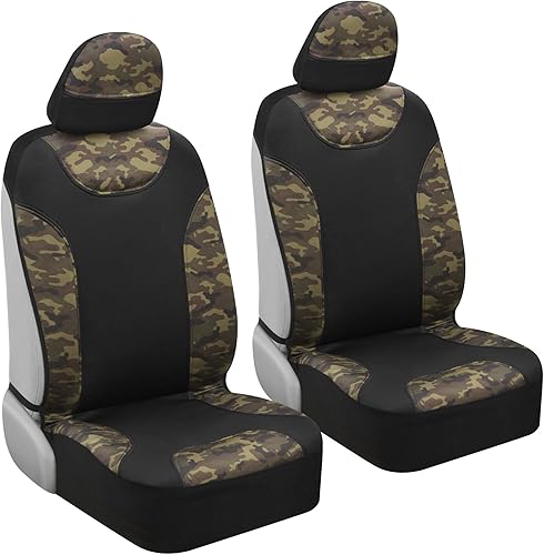 Miniatura 15 de BDK Hunter - Juego completo de fundas de asiento de automóvil con funda de volante de camuflaje y almohadilla para cinturón de seguridad