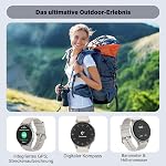 Smart Watch for Android Phones & iPhone, Alexa Built-in GPS Smartwatch with Call/Text, 24/7 Heart Rate/Sleep Monitor, Step Counter Pedometer, 50M Waterproof Fitness Watch for Business/Sport - Grey