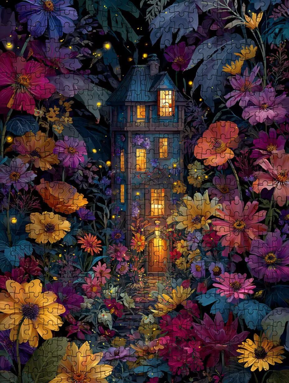 Puzzle de 2000 para Adultos, Casa De Flores, Clásicos YHPGL7-366