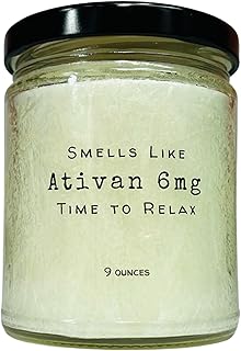 Smells Like Ativan 6mg - Time to Relax | Funny Gift for Nurses, Doctors | Palm Wax Candles by Raven Hils Candle Co | 9 Ounces | Choose Scent (Apples & Maple Bourbon)