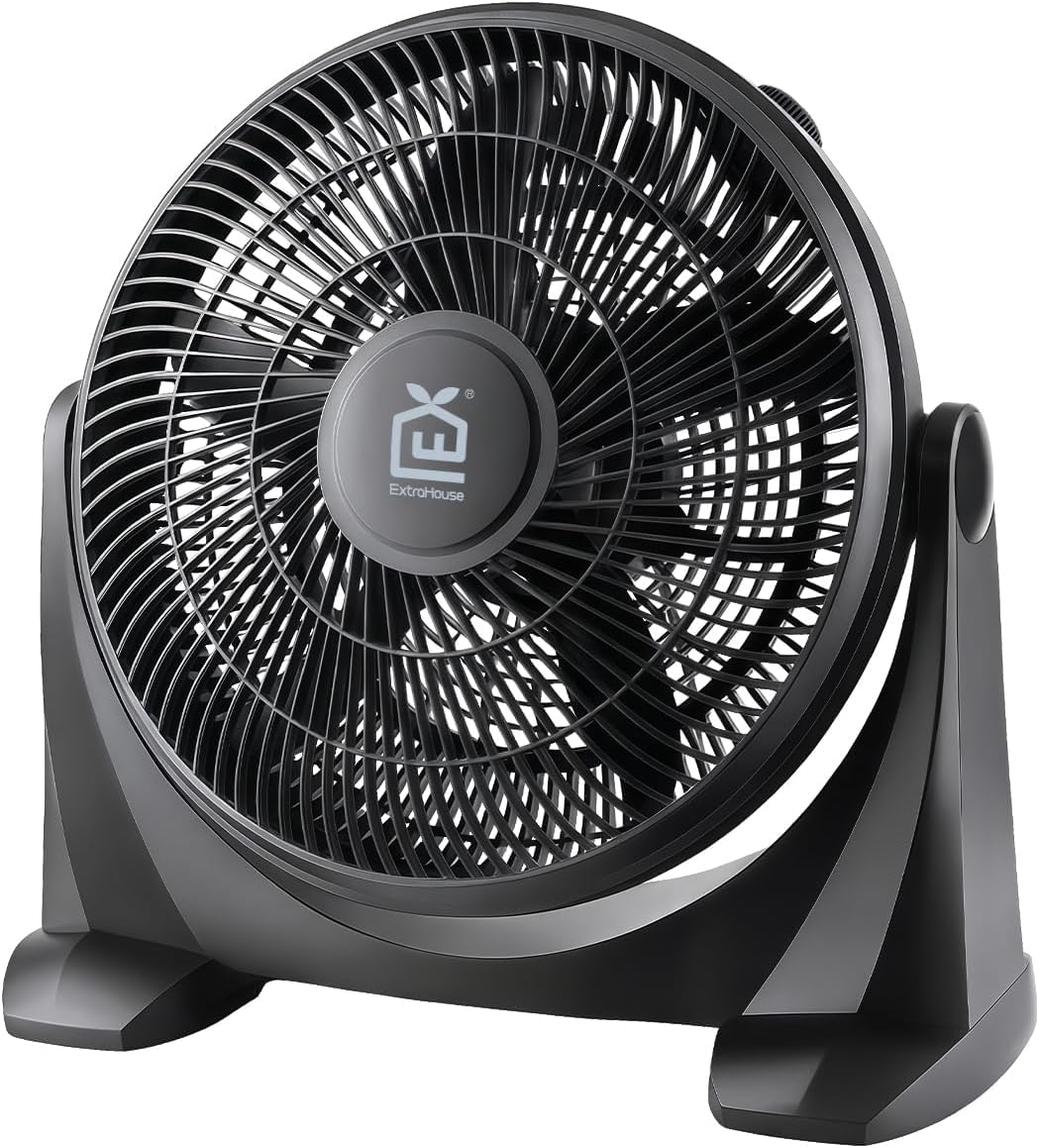 EXTRASTAR VENTILATORE DA TAVOLO NERO 14' 5 PALE 55W CAVO 1,8M