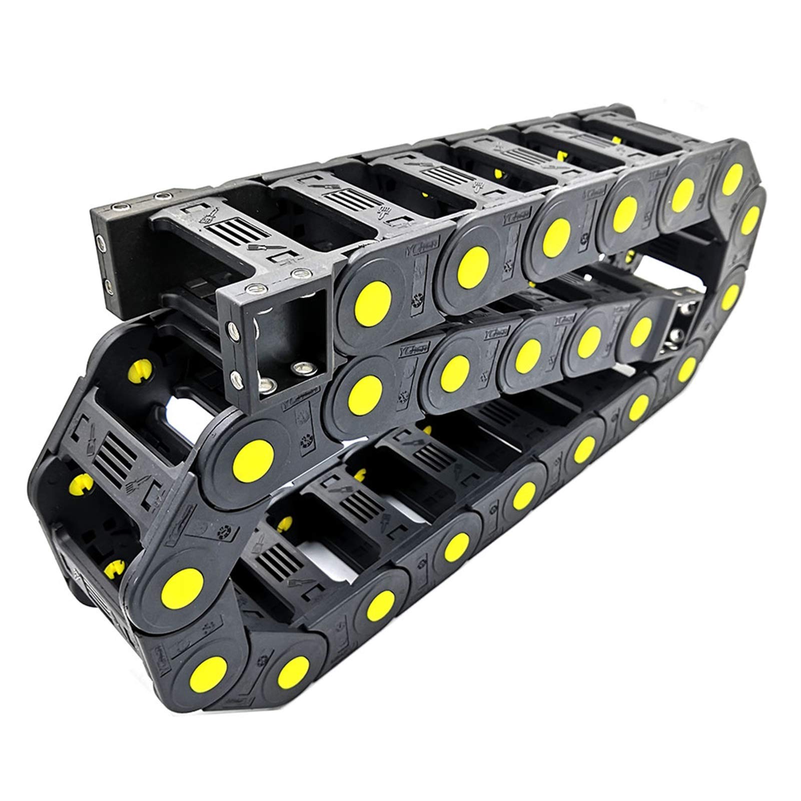 ChaîNe Porte-CâBles Chaîne D'entraînement En Plastique 7 * 15mm L1000MM Câble Porte-fil De La Chaîne De Glissement De Câble Avec Connecteurs D'extrémité Pour Machines-outils De Routeur CNC Cable Chain