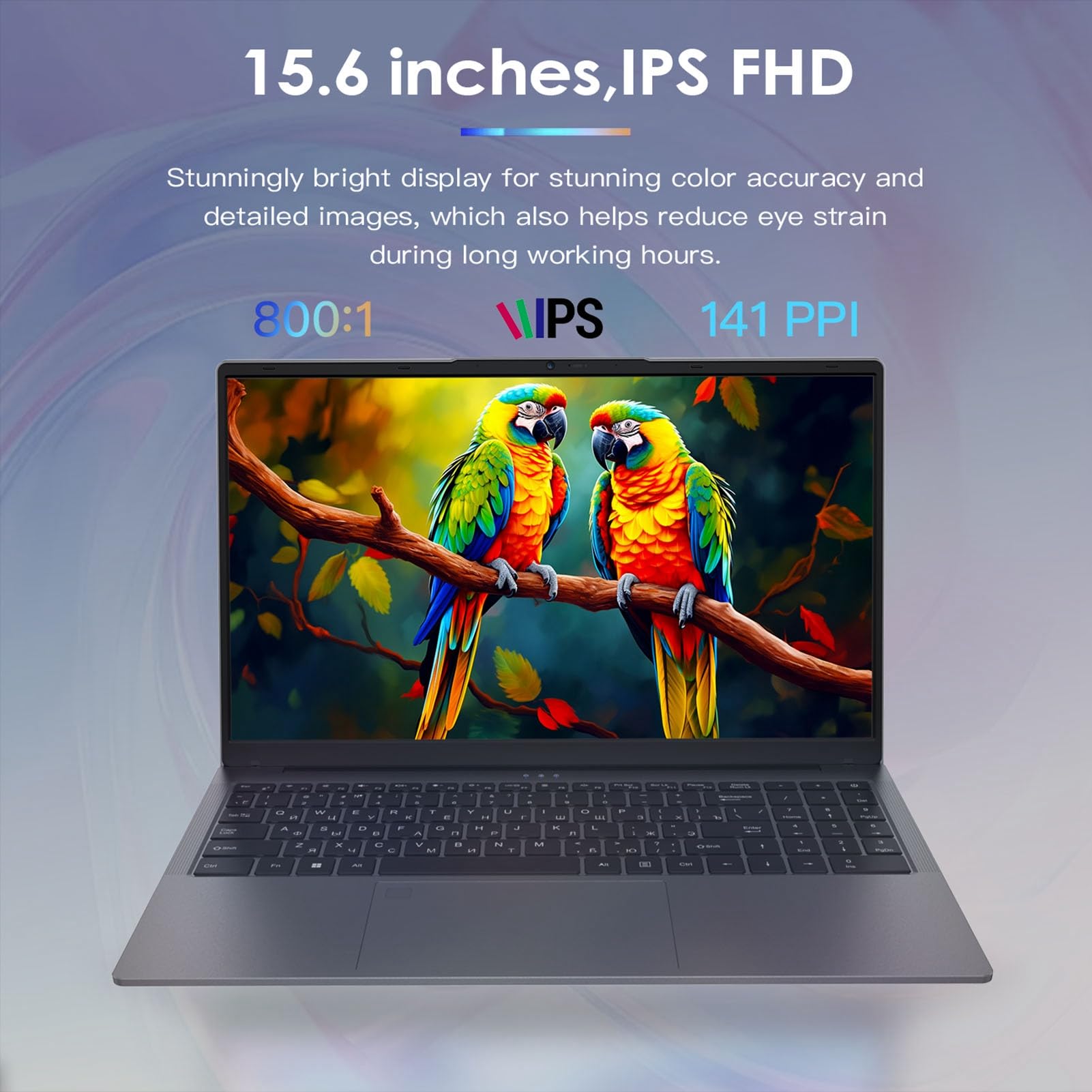 Asixxsix Laptop da 15,6 Pollici, 32 GB RAM 1 TB SSD Octa Core FHD IPS Schermo Computer Portatile con Tastiera Retroilluminata, Riconoscimento Impronte Digitali, BT5.2, Laptop Windowss