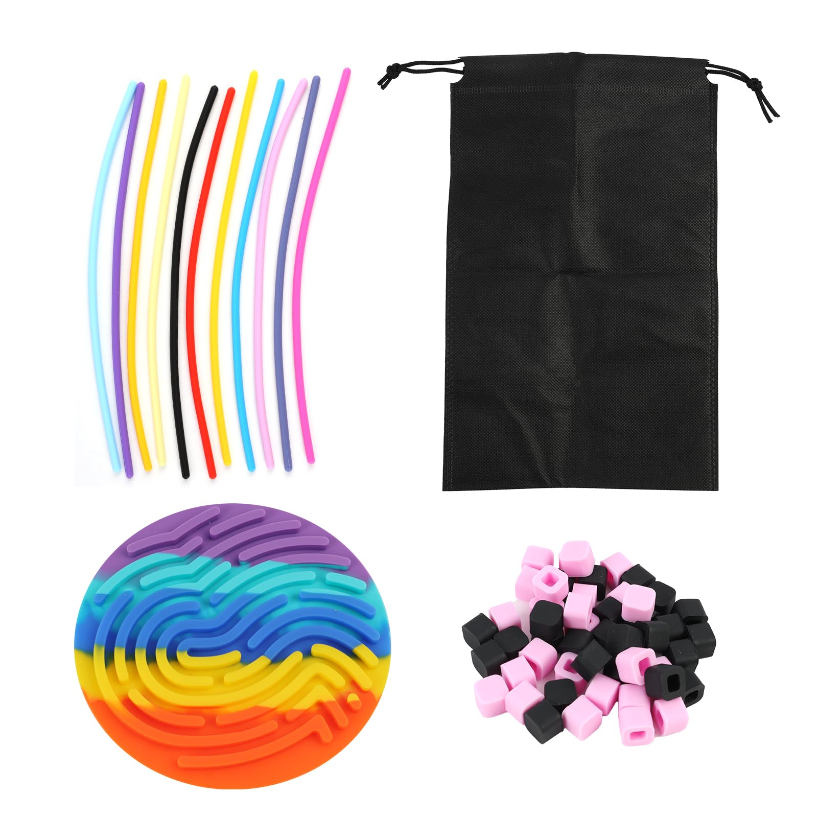 Sensory Activity Board for Stress Relief ,Silicone Fidget Toys for Calming Focus in Kids & Adults with ADHD
