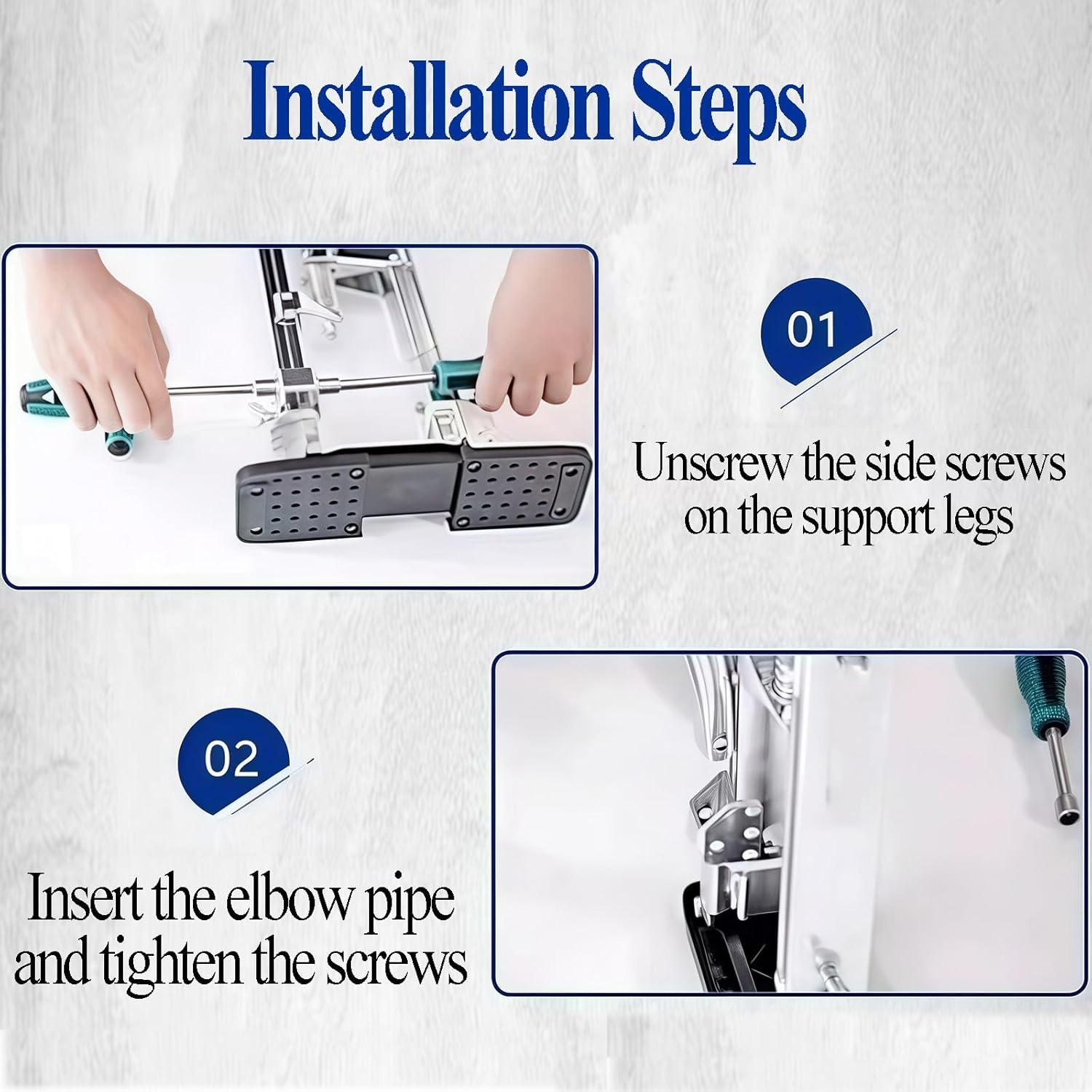 Drywall Stilt Climbing Kit, Aluminum Adult Stilt, Home Renovation Drywall Tool, Painting Step Ladder with Anti-Fatigue Comfort Straps(36-48in)