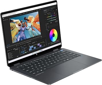 HP OmniBook Ultra Flip 2-in-1 Laptop 14.0 Touchscreen 2.8K Display (Intel Ultra 7-256V, 16GB LPDDR5, 1TB SSD, Backlit KB, Fingerprint, 2 Thunderbolt 4, WiFi 7, Webcam, Bluetooth 5.4, Win 11 Home)