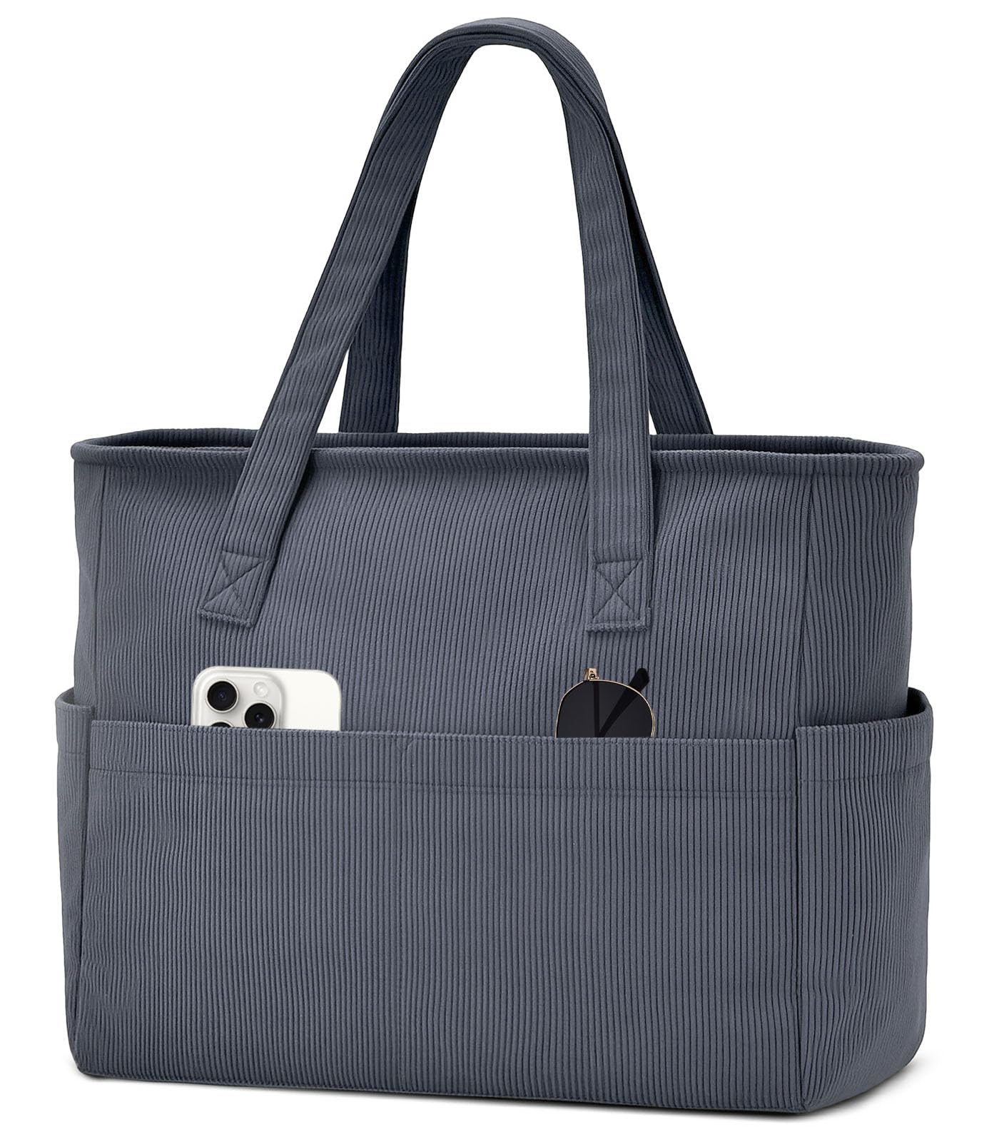 oscaurt Strandtasche Groß, 9 Taschen Strandtasche XXL Familie mit Reißverschluss, Shopper Tasche Damen Tote Bag Wasserdichte Reisetasche Badetasche Schwimmtasche