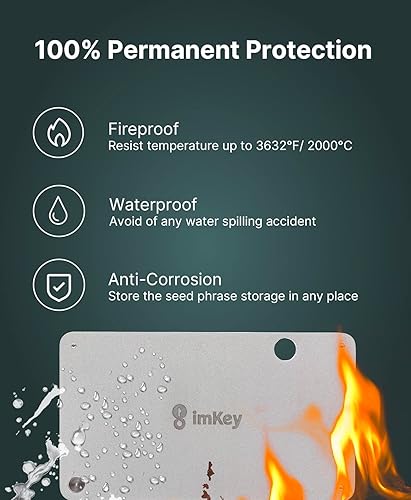 Miniatura 8 de imKey HeirBOX S1 Crypto Seed Storage, compatible con todas las carteras de hardware y cartera de software BIP39, copia de seguridad de