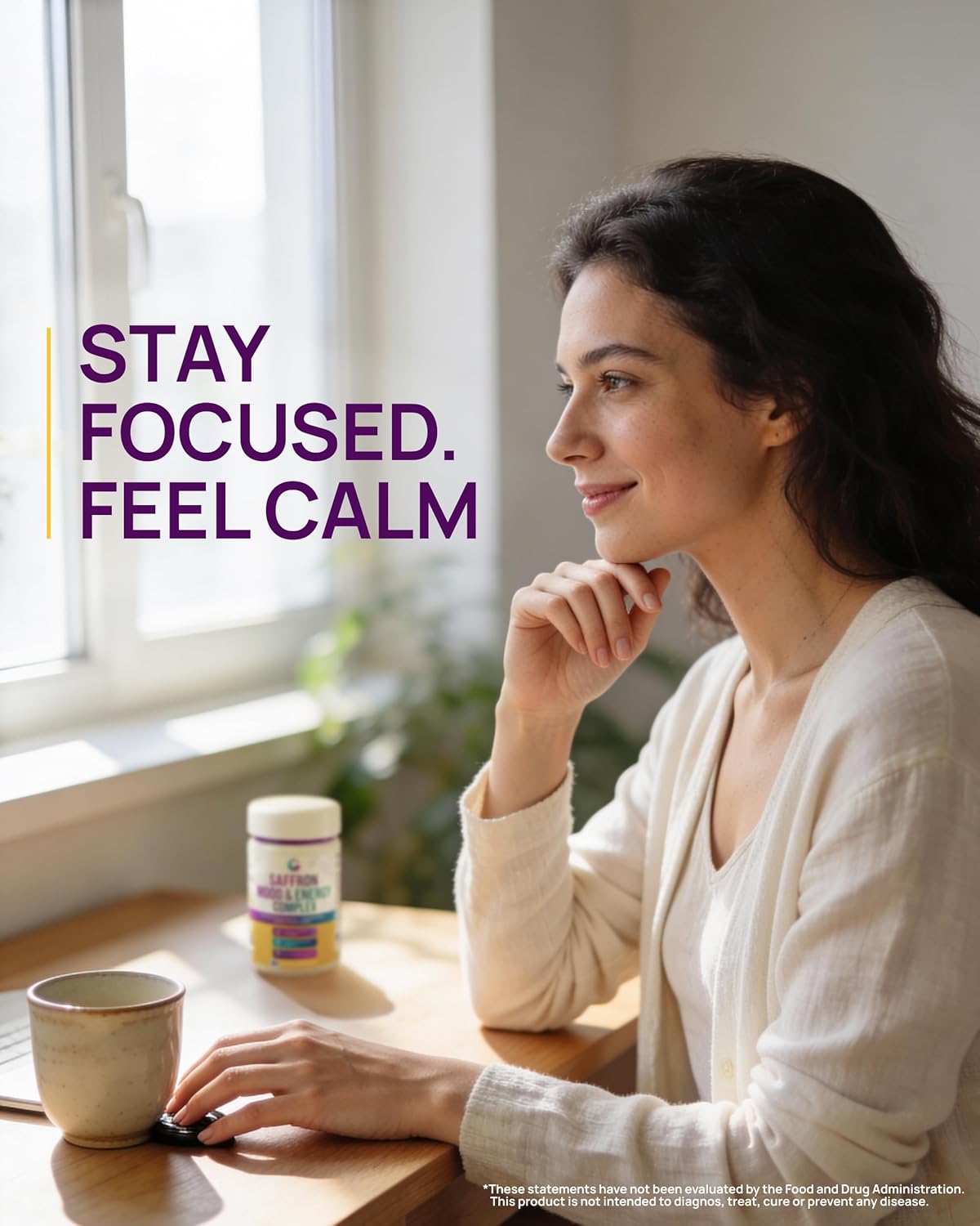 Premium Saffron Supplement with Turmeric Curcumin, L-Theanine, Magnesium & Rhodiola Rosea – Organic Saffron Extract Capsules for Mood, Energy & Vision Support (60 Capsules 2 Mouth Support) - Image 7