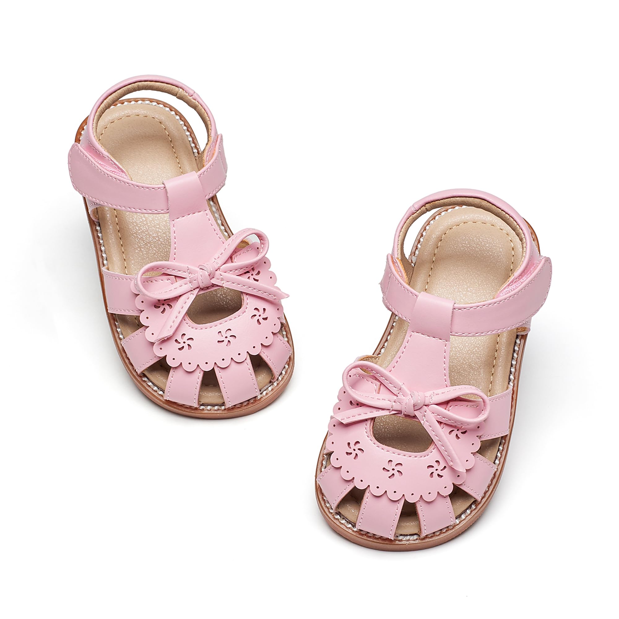 Otter MOMO Toddler Little Flower Girl Sandals Princess Dress Shoes Wedding
