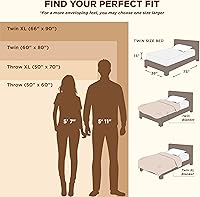 Vista 9 de Bedsure GentleSoft - Manta ligera y suave en color lila claro para sofá, mantas acogedoras y suaves para mujeres, mantas pequeñas y bonitas