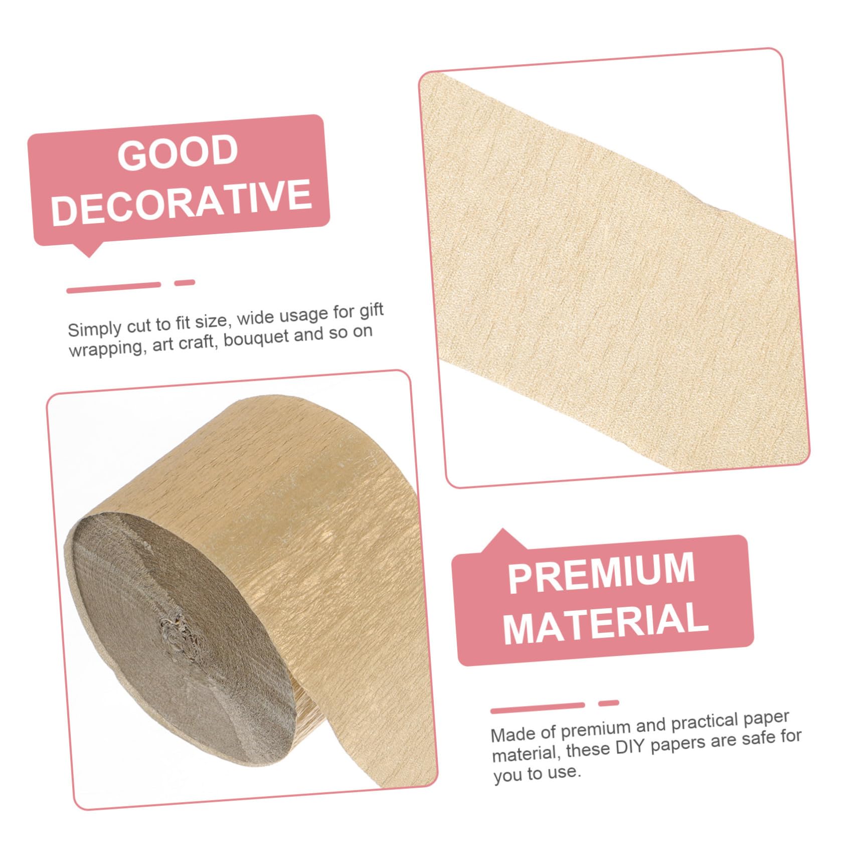 SEWACC 40rollos Papel Crepé De Para Decoraciones De Fiestas Para Bodas y Cumpleaños Resistente y Fácil De Manipular