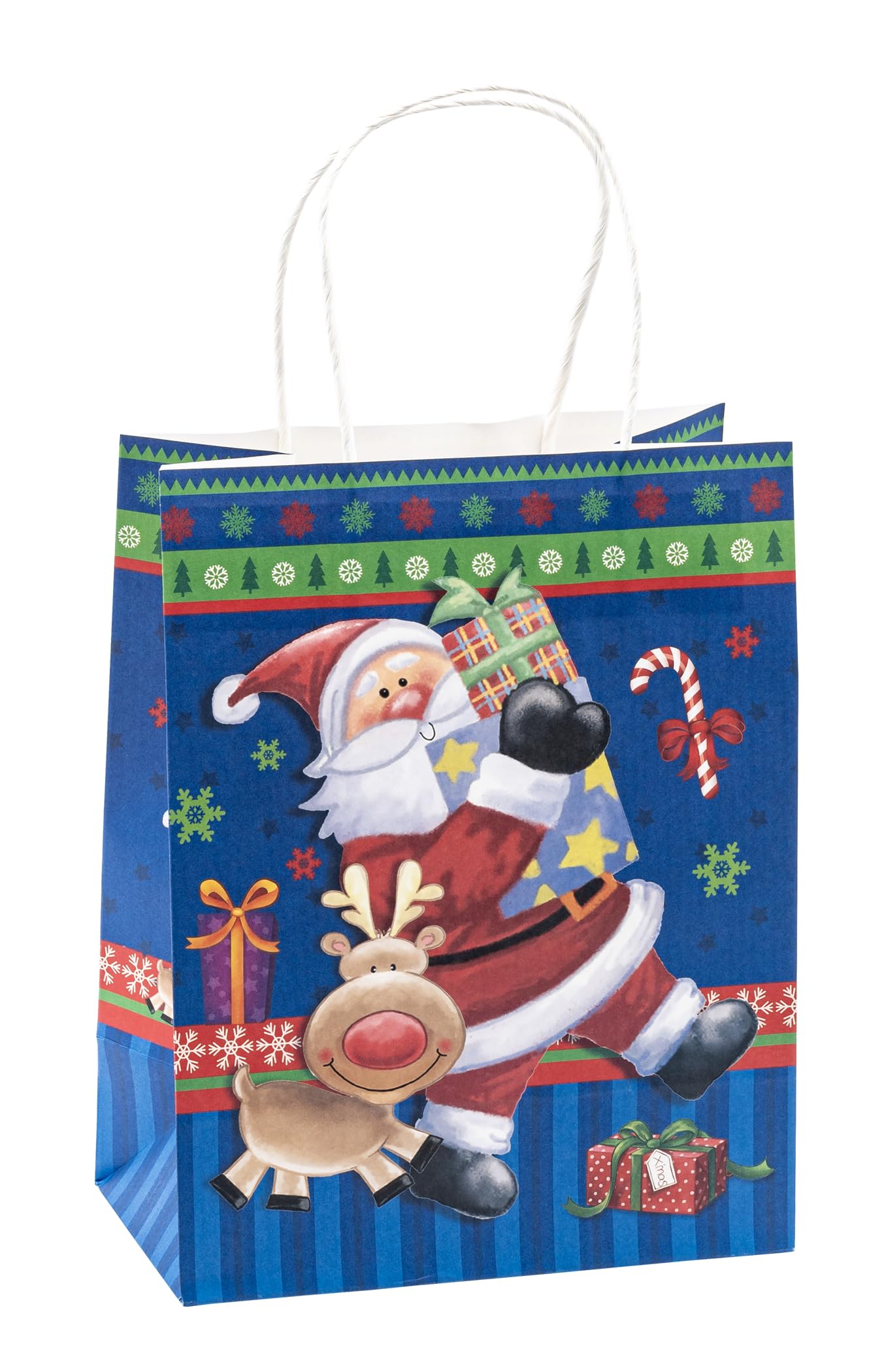 TSI 87316 Sacchetti Da Regalo, 6 Motivi Di Natale, Misura 32 X 26