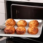 2 Plaque de cuisson, Plateau de cuisson en acier inoxydable lourd, Taille 12.5 × 9.5 × 1 Inch, Feuille de biscuits pour la cuisson, Finition mirror & Non toxique & Facile à nettoyer & Lave-vaisselle sans danger