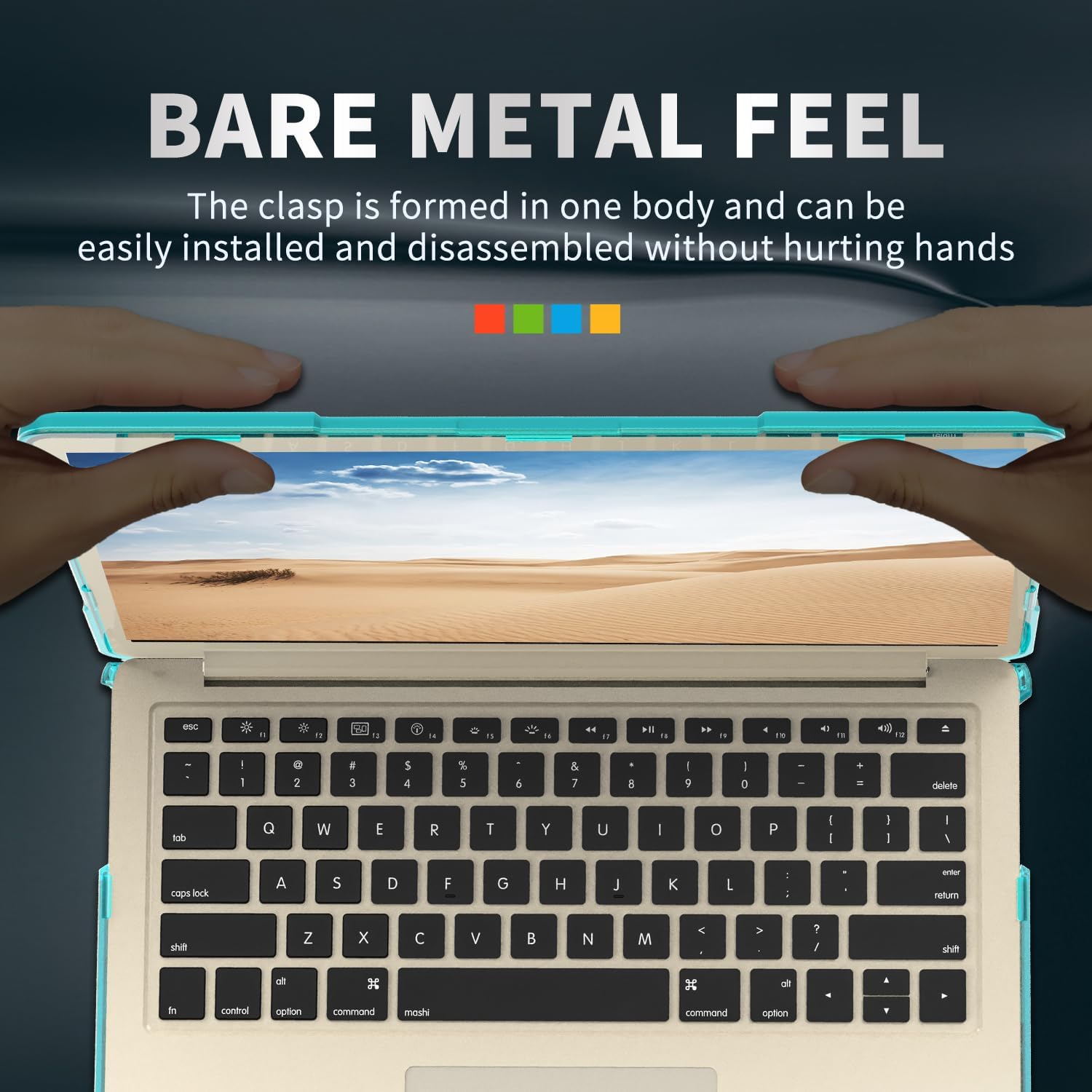 Compatible with Microsoft Surface Laptop Go 1/2/3 12.4" 1943/2013/3710/2022 Case Shockproof Case,Heavy Duty Rugged Protective Case Cover (Blue)